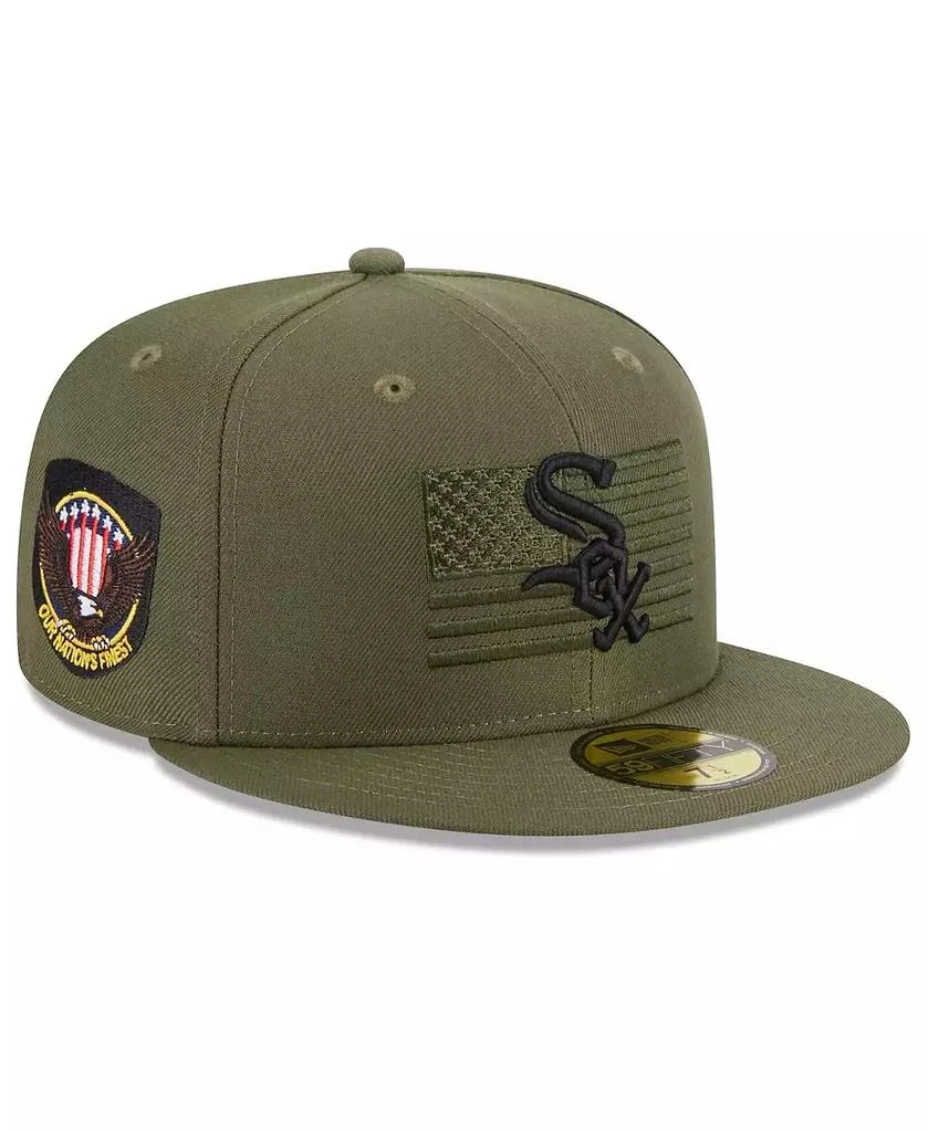 New Era Men's Green Chicago White Sox 2023 Armed Forces Day On-Field 59FIFTY Fitted Hat 1