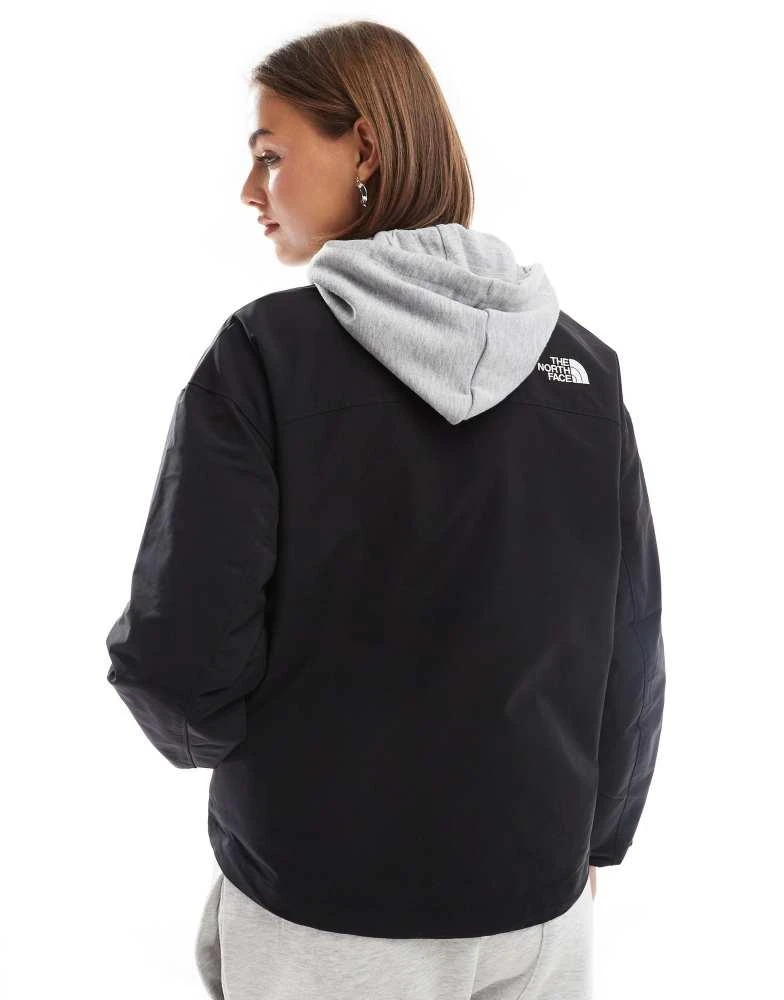The North Face The North Face Easy Wind logo zip jacket in black 3
