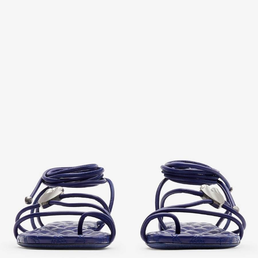 Burberry Leather Ivy Shield Sandals