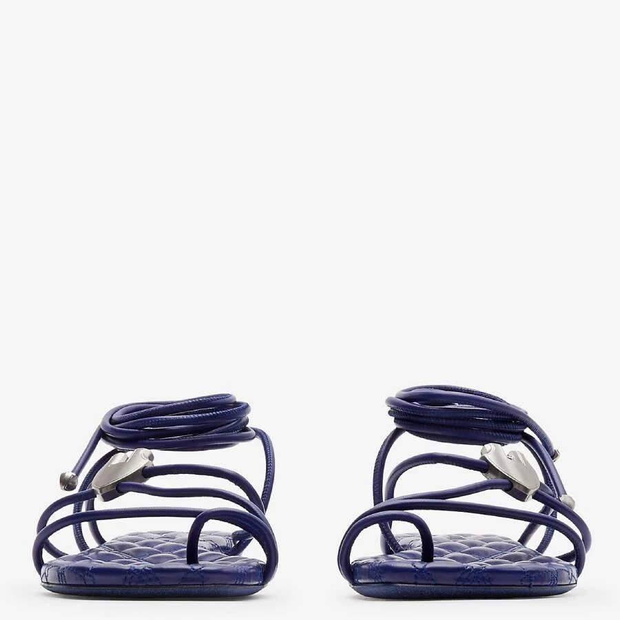 Burberry Burberry Leather Ivy Shield Sandals, Brand Size 37 ( US Size 7 ) 2