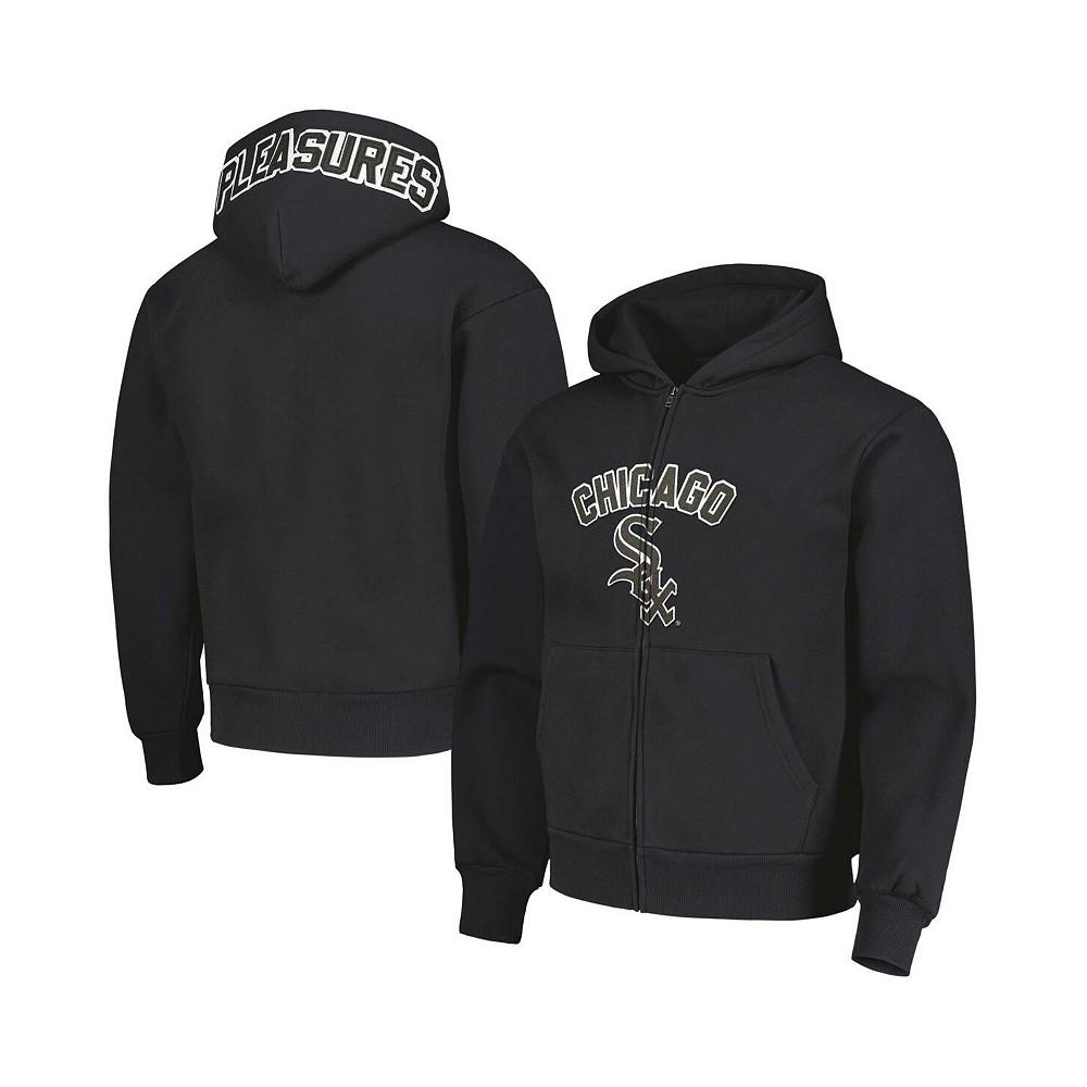 PLEASURES Men's Black Chicago White Sox Opening Day Full-Zip Hoodie