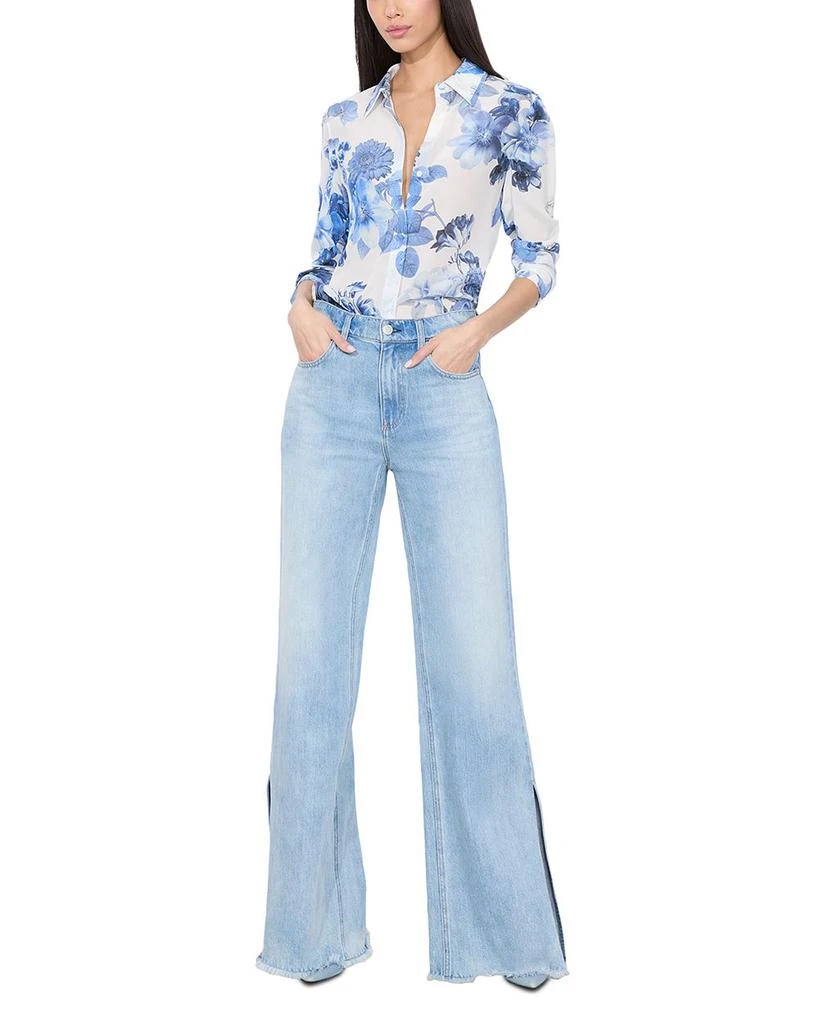 Alice + Olivia Willa Silk Shirt 9