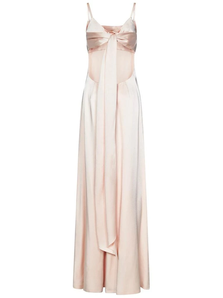 cowl neck dress midi Kristen Formal Satin Cowl Neck Midi Dress