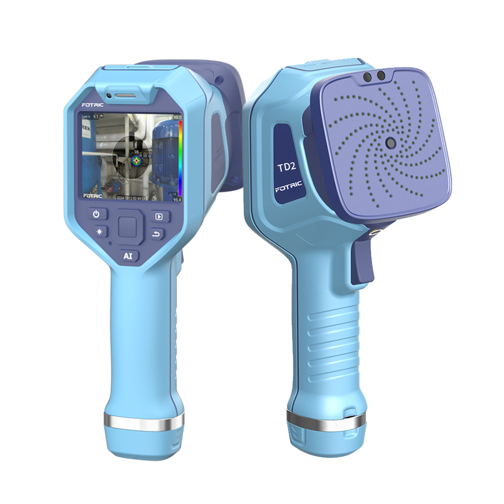 FOTRIC FOTRIC TD2 Acoustic Imager,64 MEMS Digital Microphones,Industrial Acoustic Imaging Camera,Compressed Air Leak Detection,66°×52°FOV,13 Megapixel,2~100kHz Frequency Range, 3.5" Touch Screen