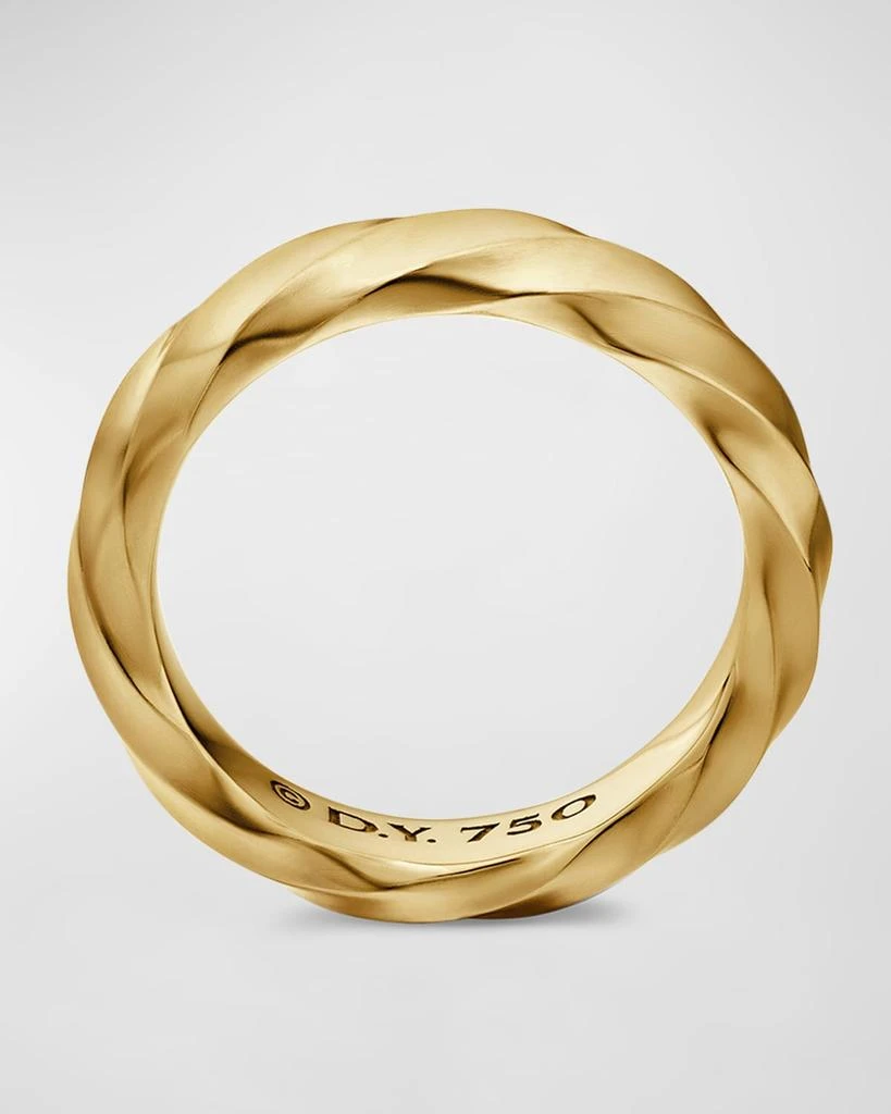 David Yurman Cable Edge Ring in 18K Gold, 4mm 5
