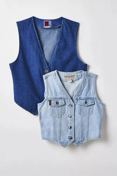 Urban Renewal Vintage By UO Denim Vest Top 2