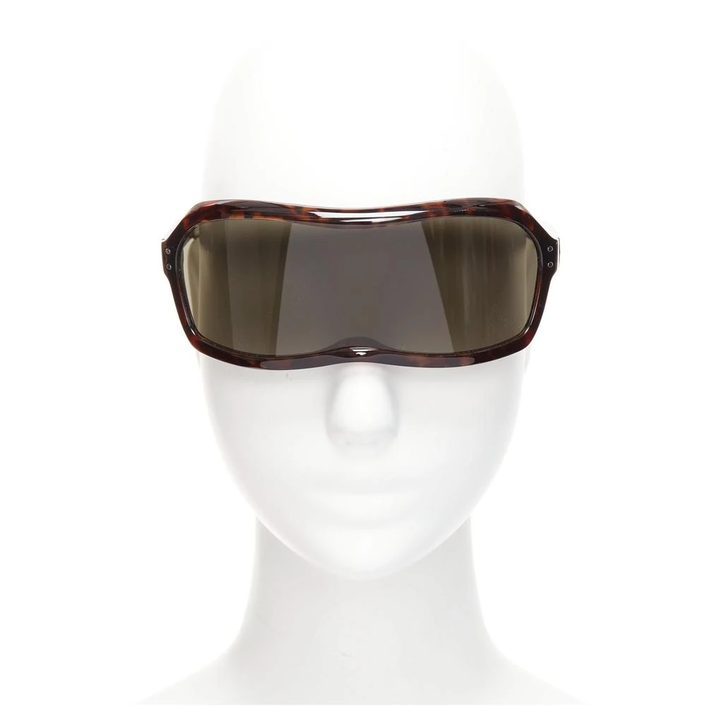 MAISON MARGIELA Maison Martin Margiela Incognito Tortoise Shield Visor Sunglasses 1