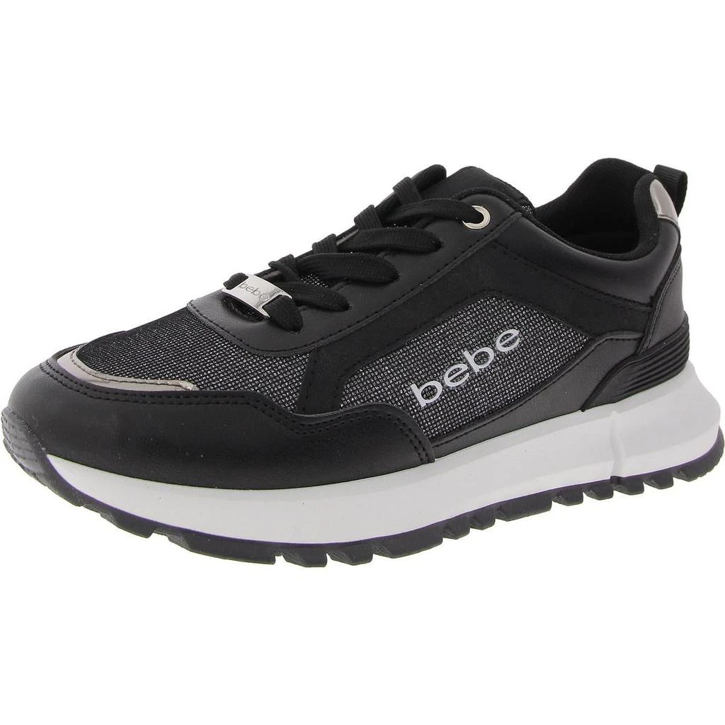 Bebe Niurka Womens Faux Leather Glitter Casual and Fashion Sneakers 3