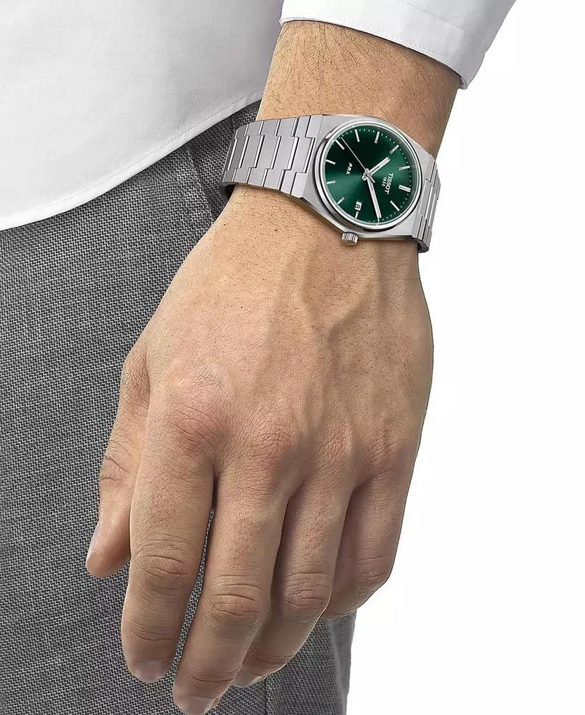 Tissot Men's PRX Silver-Tone Stainless Steel Bracelet Watch 40mm 5