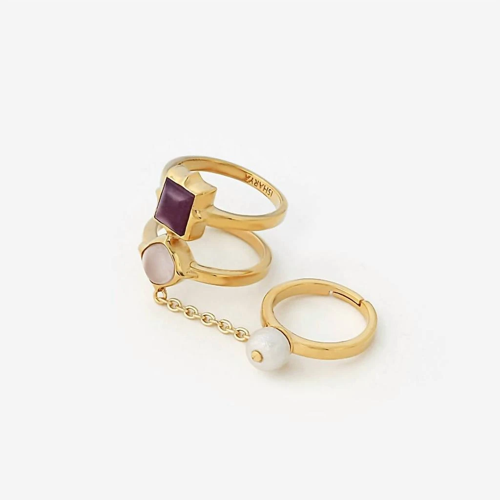 Avenue Chic Avenue Chic - Women
s Temple Muse Marsala Quartz Chain Ring