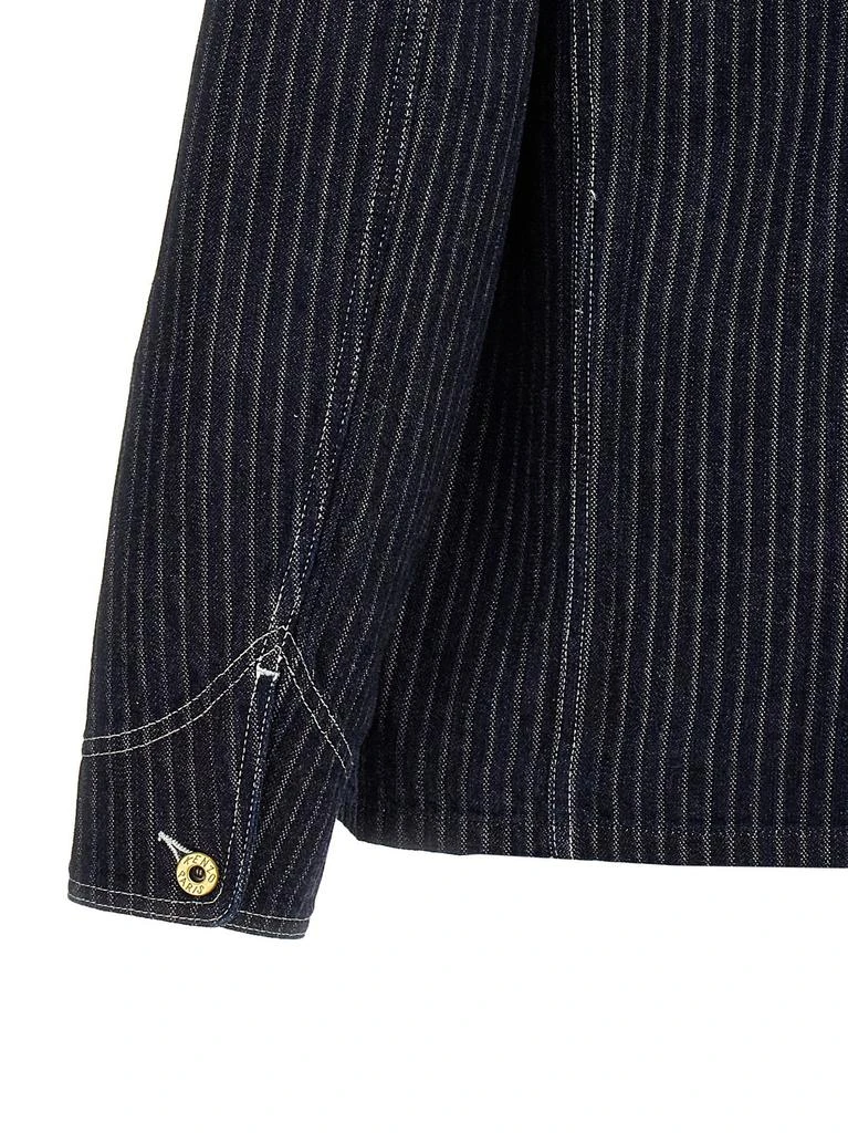 Kenzo Kenzo Kuroki Japanese Pinstriped Denim Jacket 4