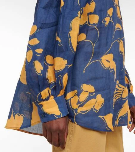 Lee Mathews Floral ramie shirt 5