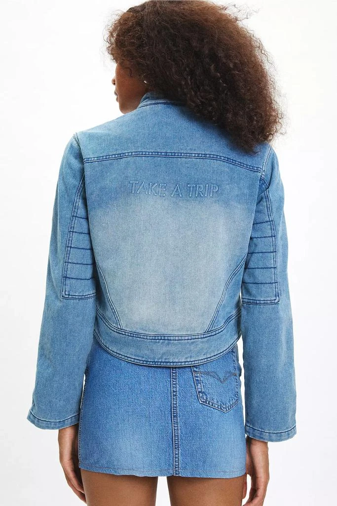 House Of Sunny House Of Sunny Take A Trip Mini Racing Denim Jacket 4