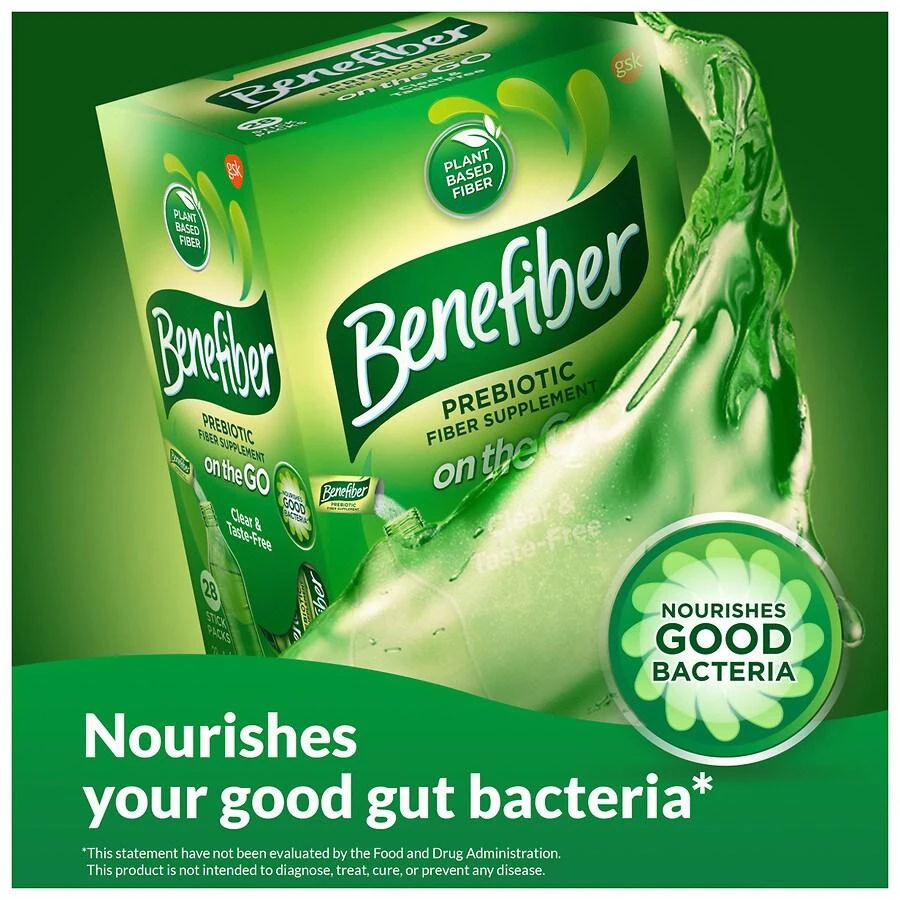 Benefiber Fiber Supplement, On the Go Unflavored 9