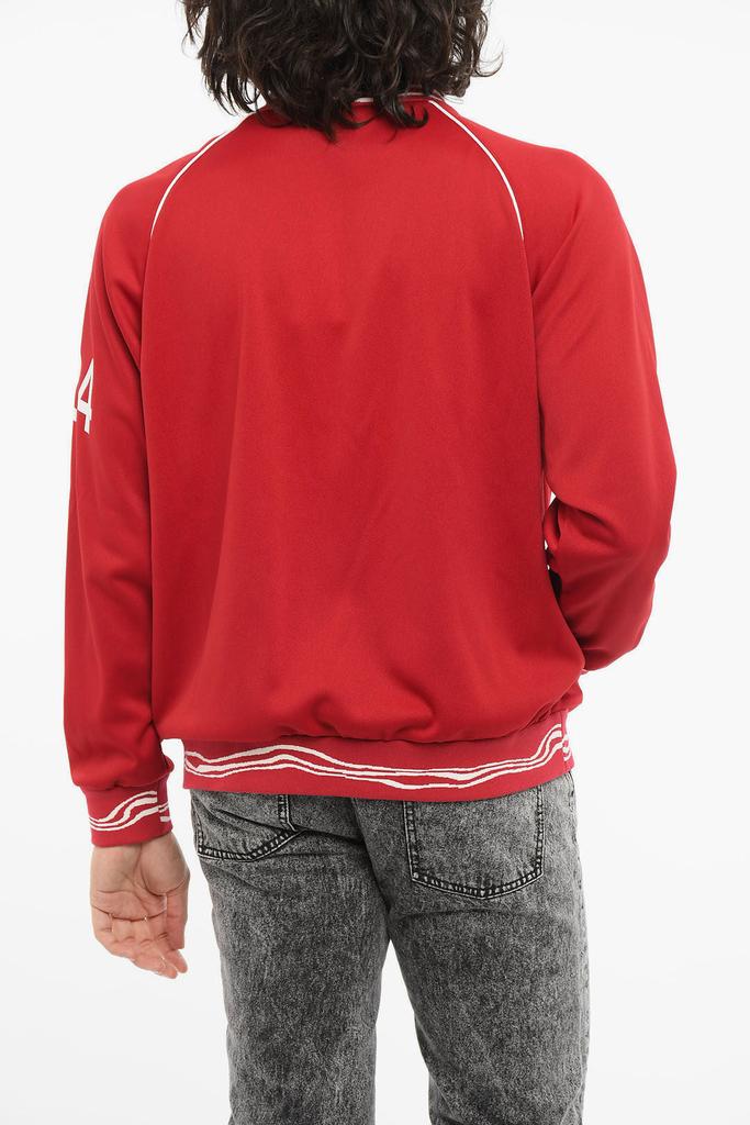 424 Jersey Zip-up Sweatshirt with Logo Print