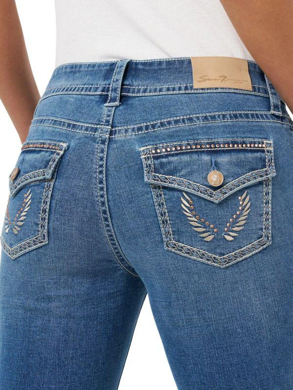 Seven7 ​Starlette Embroidered Pocket Bootcut Jeans 4