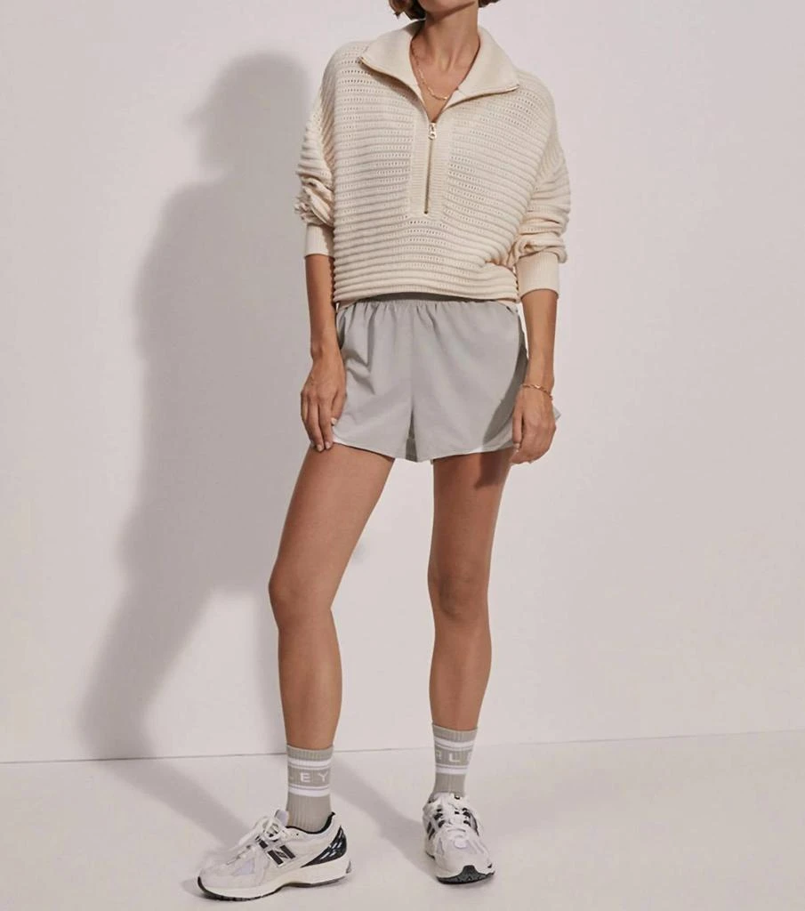 Varley Varley - Tara Pointelle Half-zip Knit Pullover 5