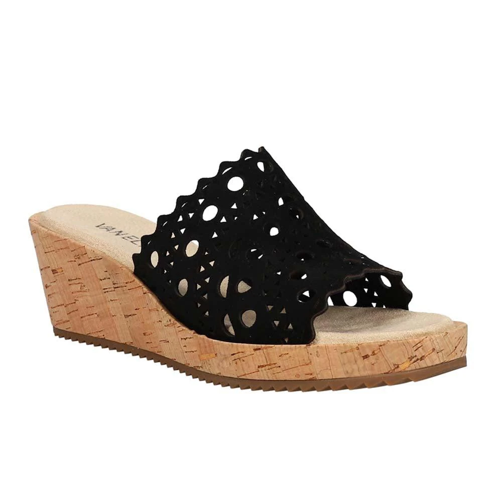 Vaneli Cammie Cut-Outs Cork Wedge Sandals 2