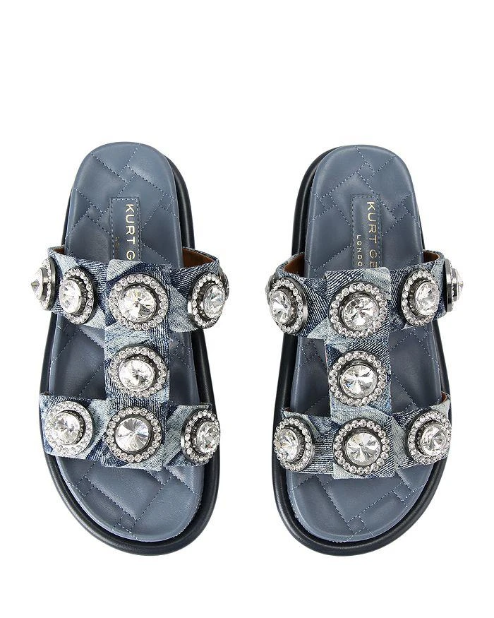 Kurt Geiger Women's Orson Embellished Platform Slide Sandals 4