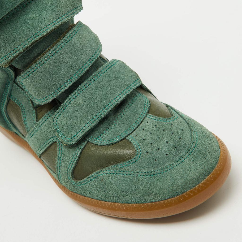 Isabel Marant Isabel Marant Green Suede and Leather Bekett Wedge
