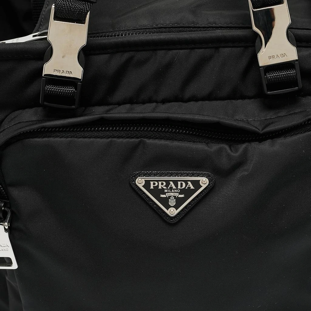 Prada Prada Black Re-Nylon and Leather Pet Bag 5