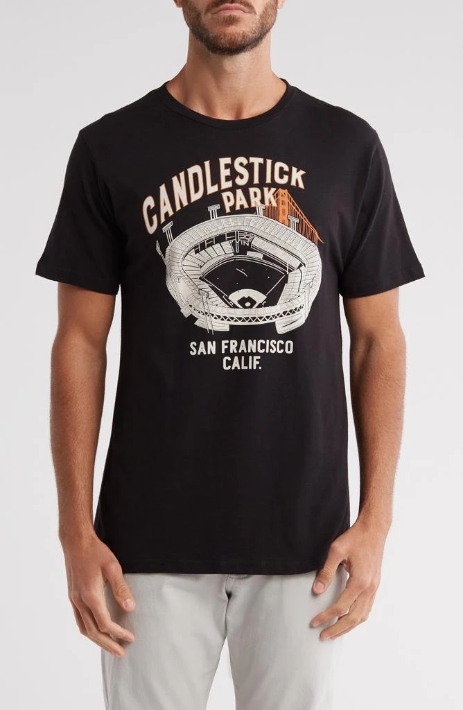 American Needle Candlestick Park Cotton Graphic T-Shirt 1