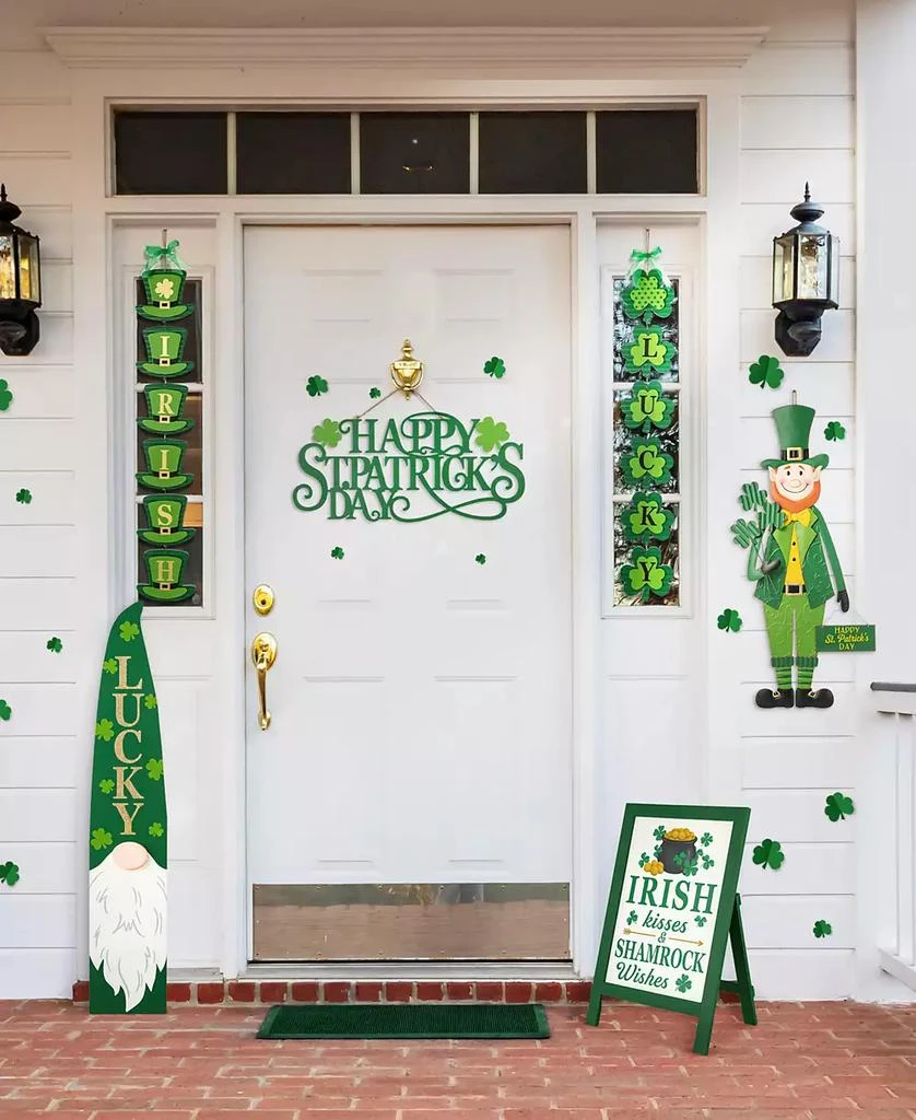 Glitzhome 36" H St. Patrick
s Metal Leprechaun Yard Stake or Standing Decor or Wall Decor 5