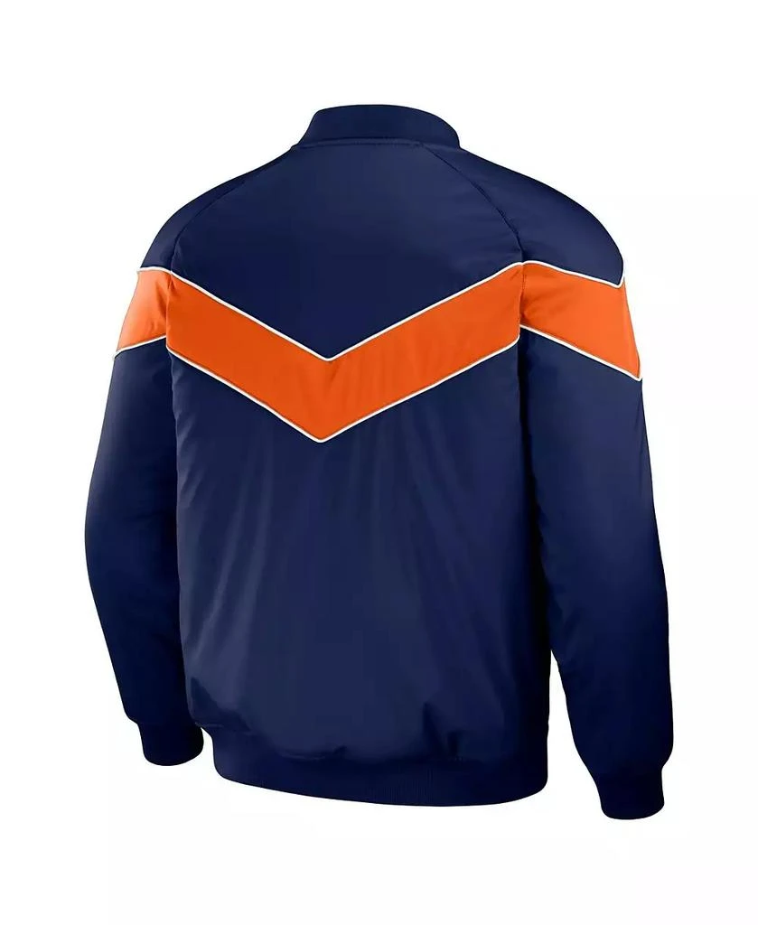 Fanatics Men's Navy Detroit Tigers Baseball Raglan Full-Snap Jacket 3