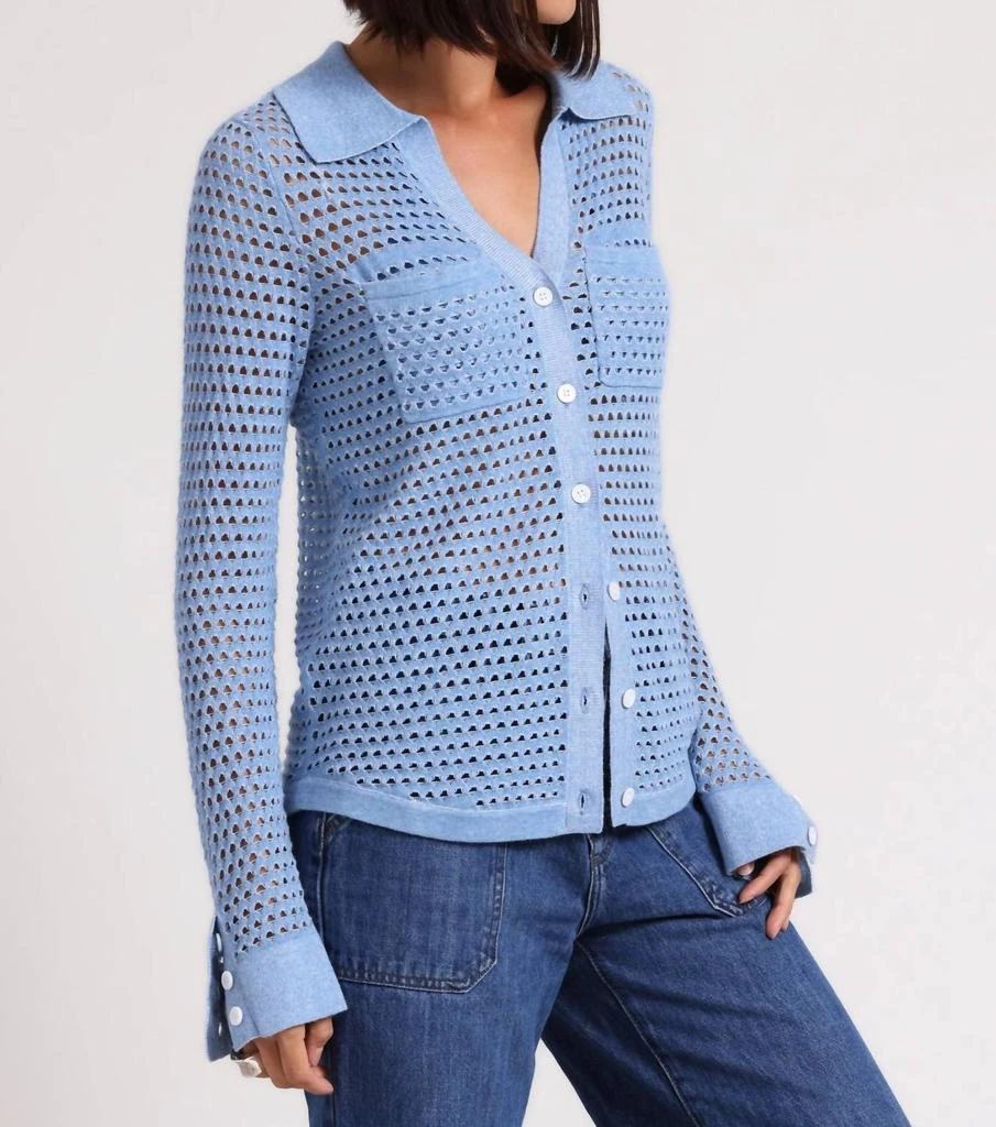 Minnie Rose Minnie Rose - Plaited Mesh Button Down Shirt 3