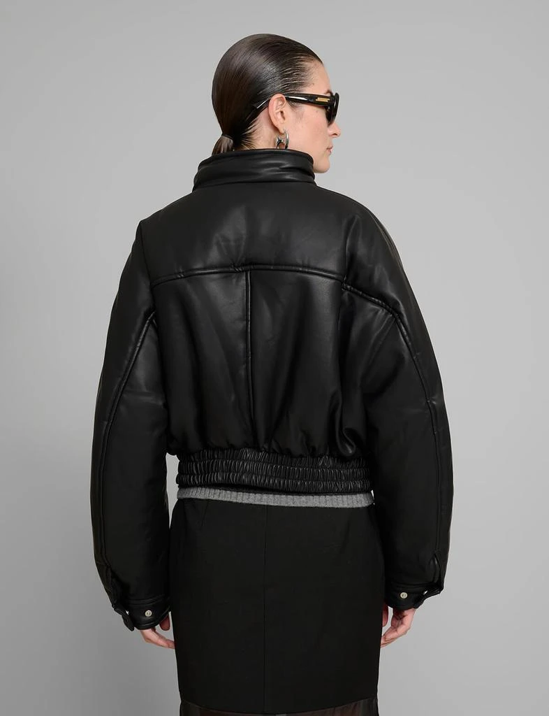 Pixie Market Crop Leather Bomber Jacket 7