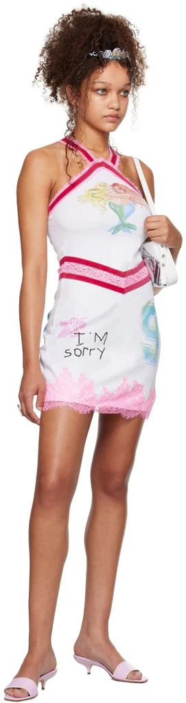 I'm Sorry by Petra Collins SSENSE Exclusive White Mimi Wade Edition Kitty Minky Minidress 5