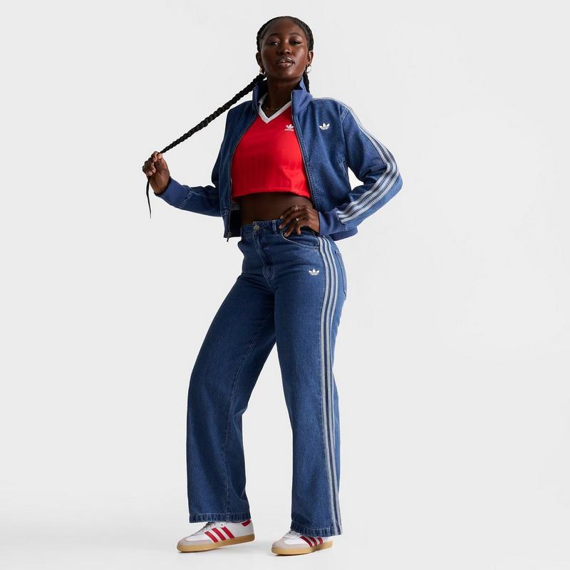 Shop Women's adidas Originals adicolor 3-Stripes Denim Track Pants