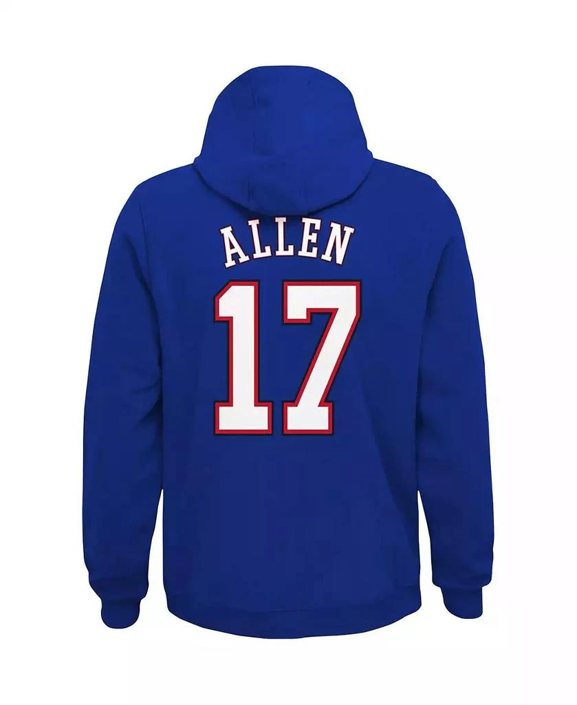 Outerstuff Big Boys Josh Allen Royal Buffalo Bills Mainliner Player Name and Number Pullover Hoodie 2