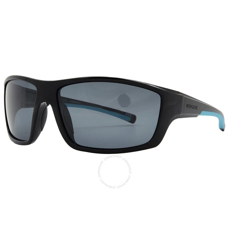 Body Glove BGFL 25 425 Polarized Smoke Mirror Wrap Men's Sunglasses 10270147.CGR BLKSMK 2