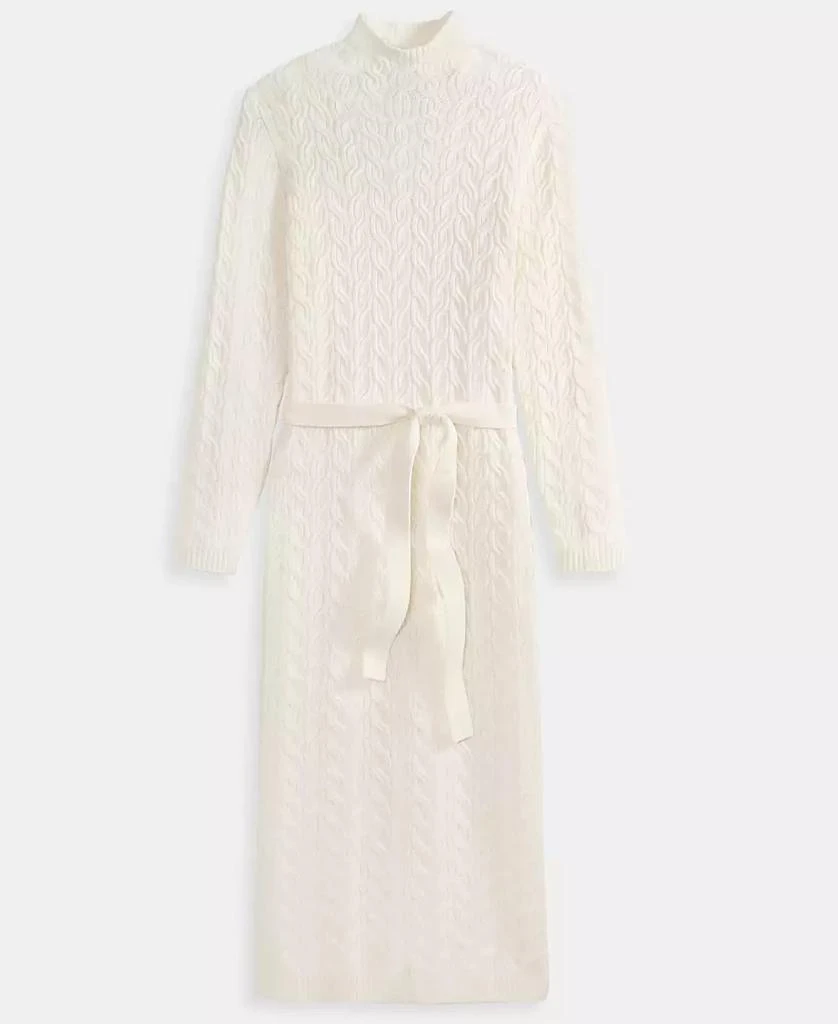 Charter Club Women's 100% Cashmere Cable-Knit Mock Neck Midi Dress, Macy's Exclusive 6
