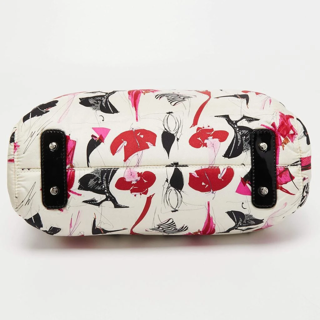 Gianfranco Ferre Gianfranco Ferre Multicolor Nylon and Patent Leather Frame Satchel 10