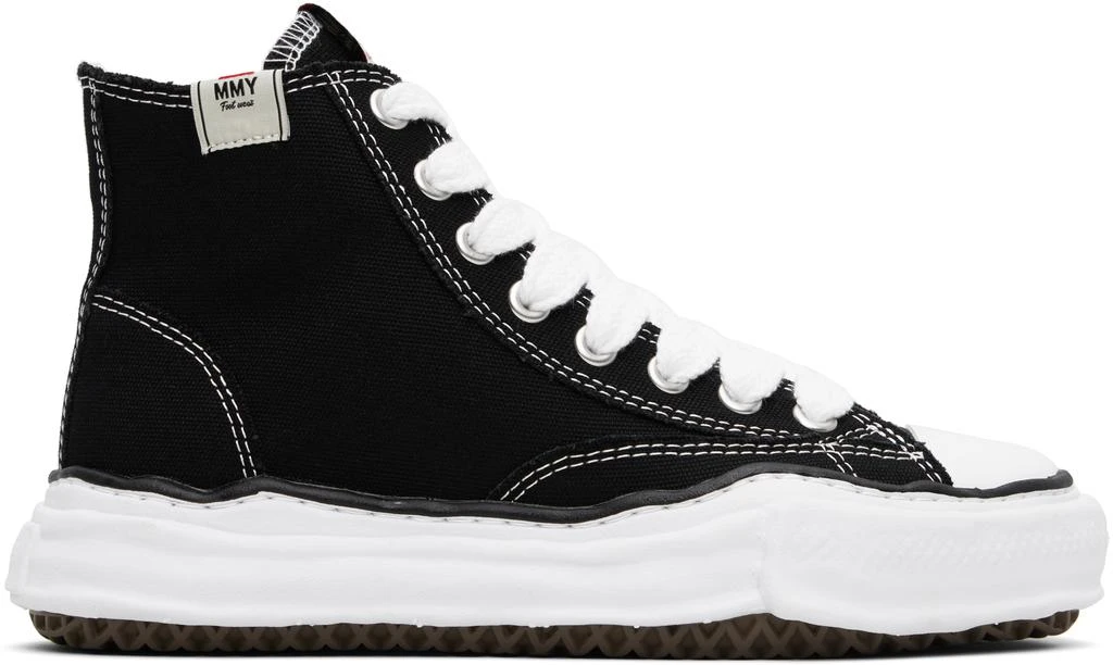 Maison MIHARA YASUHIRO Black 'Peterson' OG Sole Canvas Sneakers 1