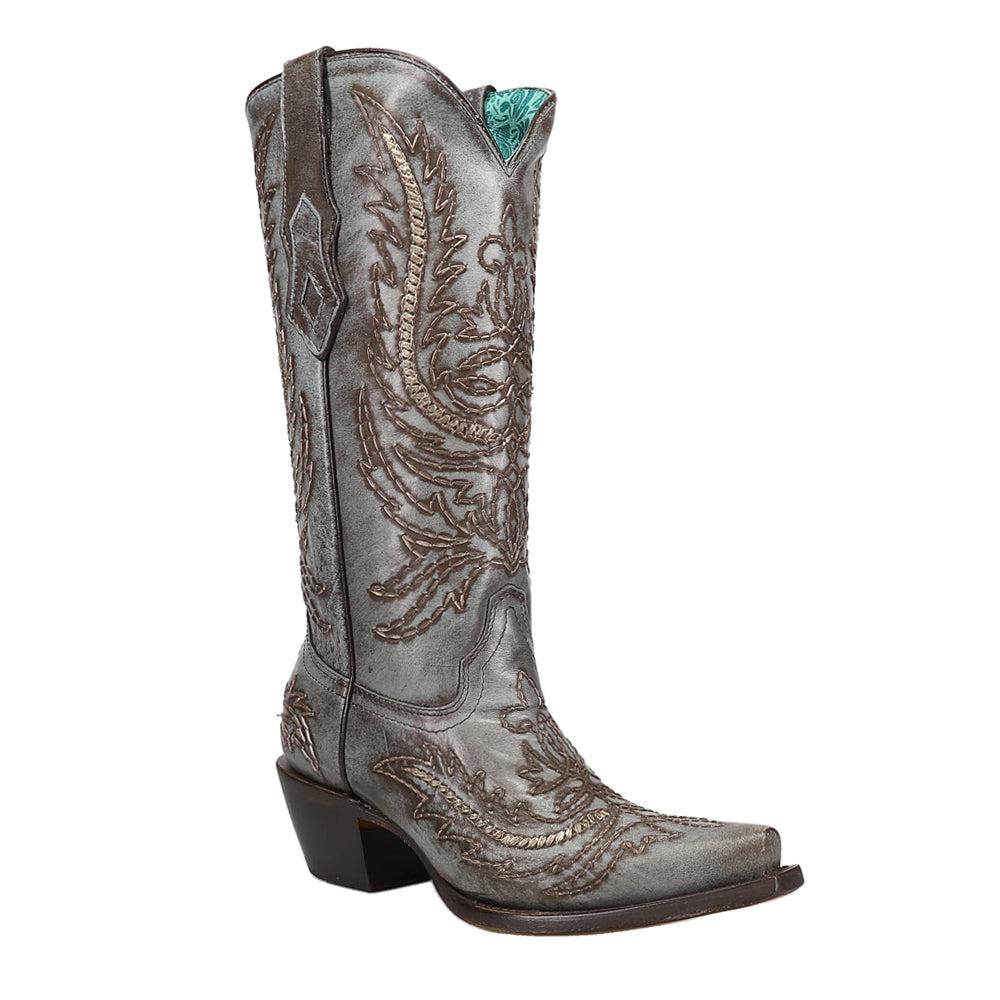 Corral Boots Embroidered Snip Toe Cowboy Boots
