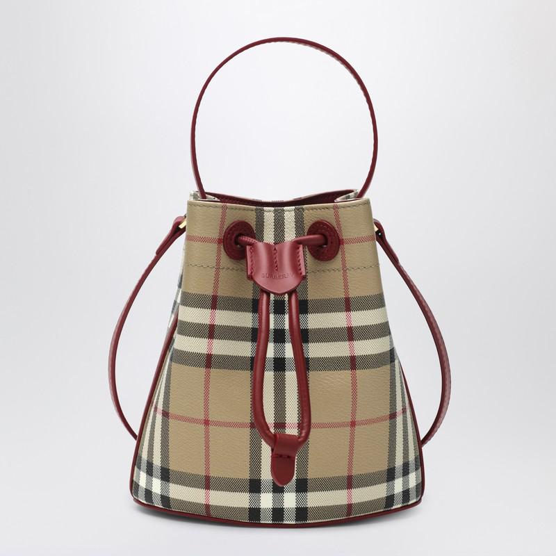 Burberry Check mini bucket bag