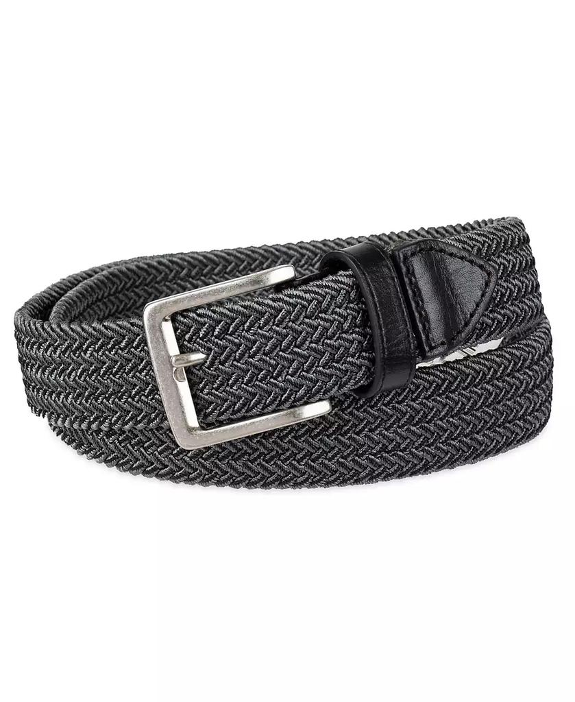 Tommy Bahama Men's Two-Tone Stretch Braided Web Belt
