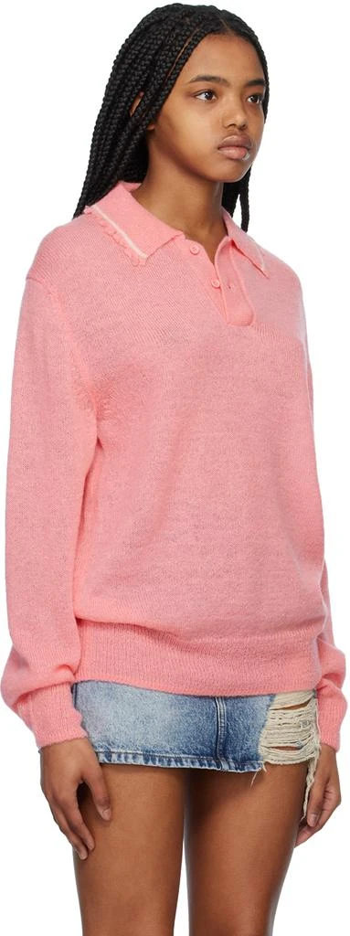 We11done Pink Destroyed Polo 2