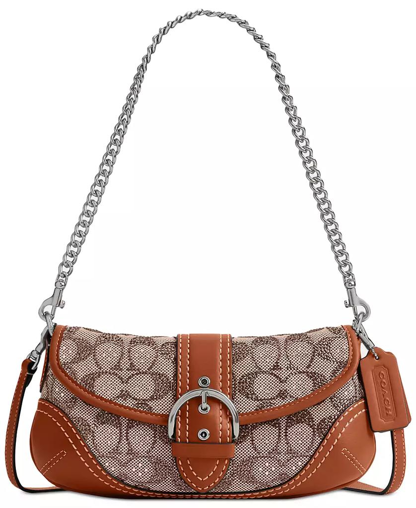 Coach Soho Small Crystal Signature Jacquard Shoulder Bag 25