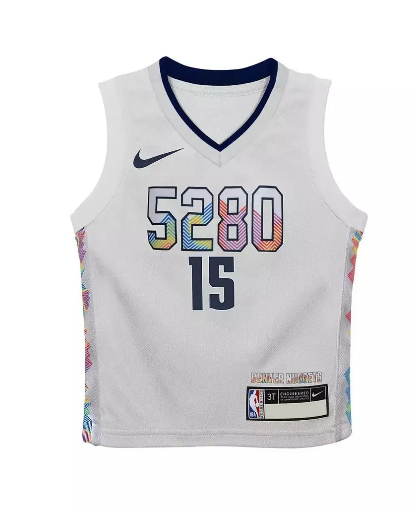 NIKE Toddler Nikola Jokic White Denver Nuggets 2024/25 Swingman Player Jersey - City Edition 3