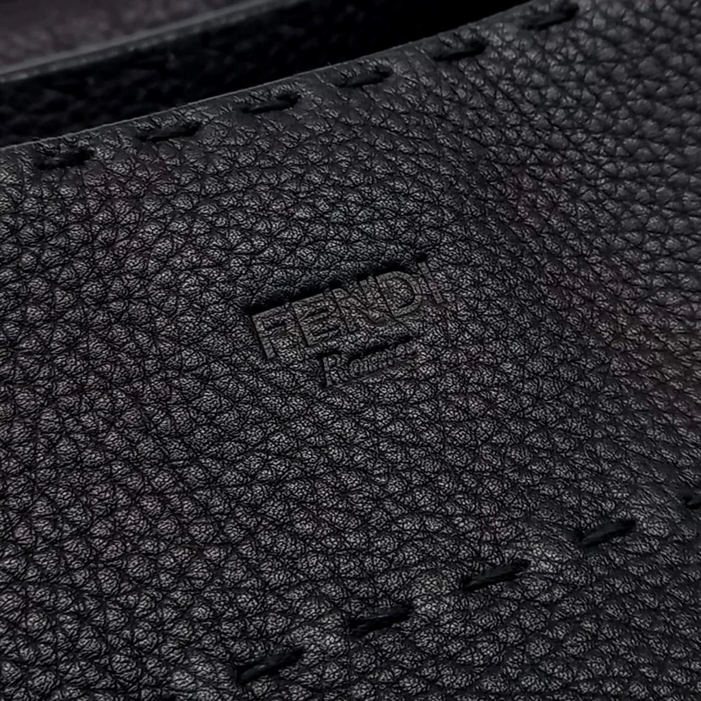 Fendi Fendi Black Leather Selleria Anna Bag 5