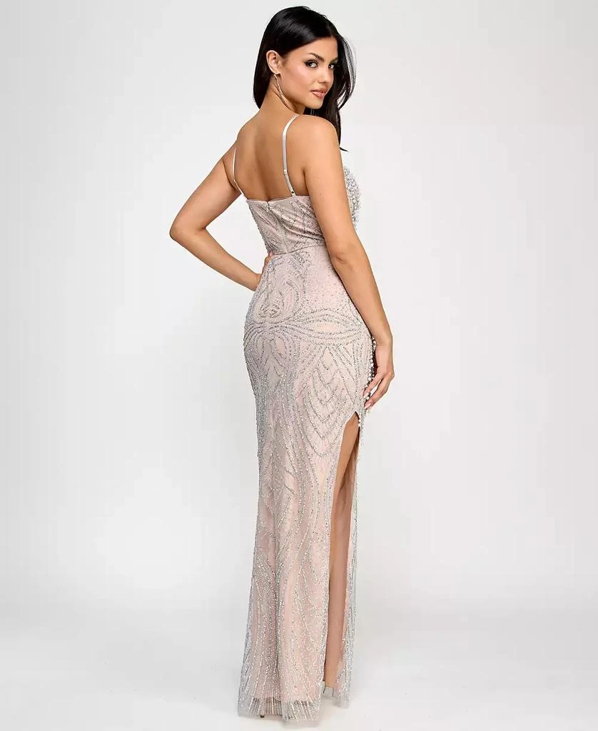 BCX Juniors' Hanging Pearls Sweetheart Gown, Created for Macy's 2
