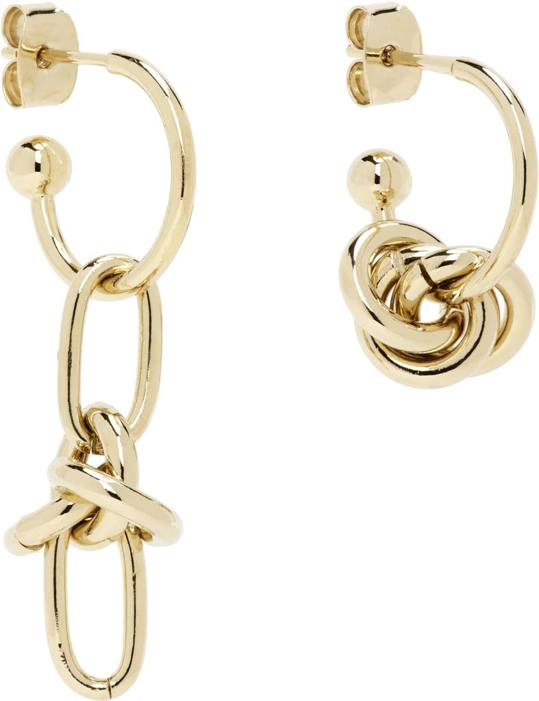 Justine Clenquet Gold Daria Earrings 2