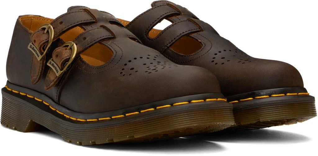 Dr. Martens Brown 8065 Crazy Horse Leather Mary Jane Loafers 4
