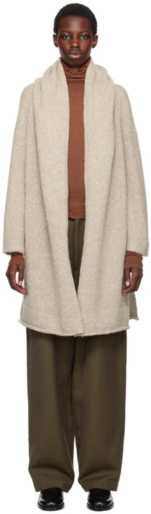 LAUREN MANOOGIAN Taupe Capote Coat 1