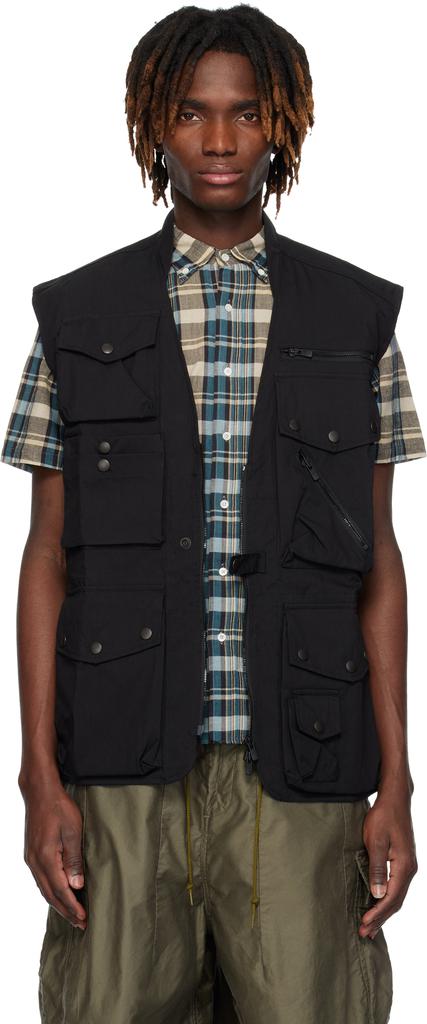 トップス NEEDLES FIELD VEST Needles Black Field Vest - Gilets - Compare Prices from 7+ Stores