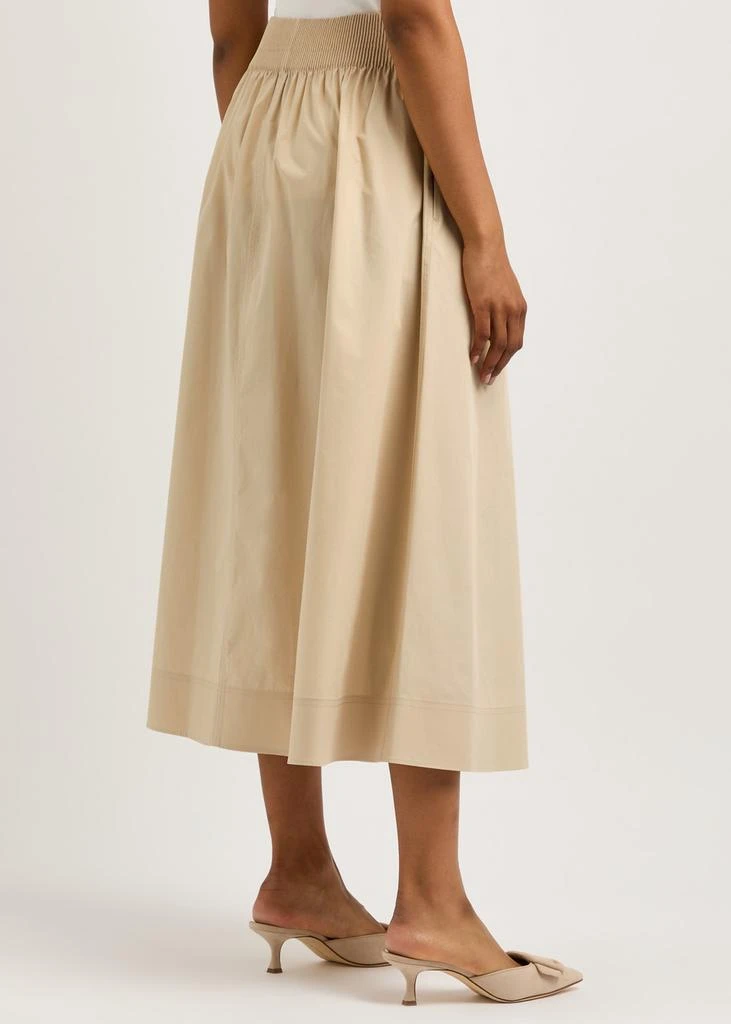 Tory Burch Stretch-cotton poplin midi skirt 3